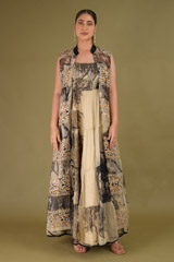 Printed Organza Tiered Dress3912 video